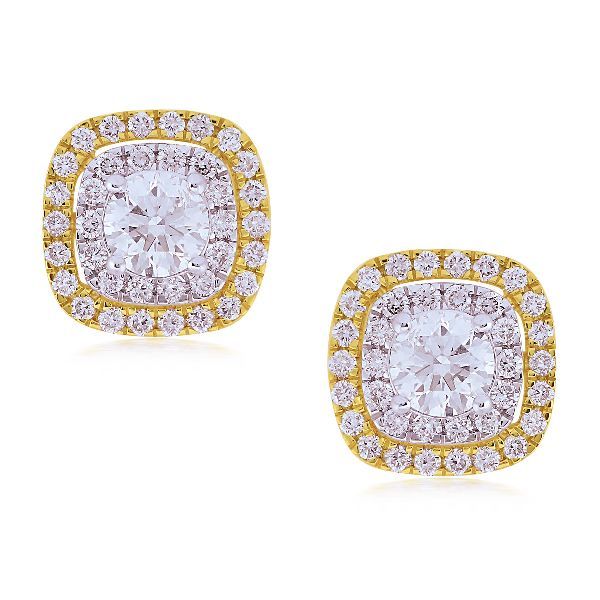 E-03014B-D Stud Diamond Earrings