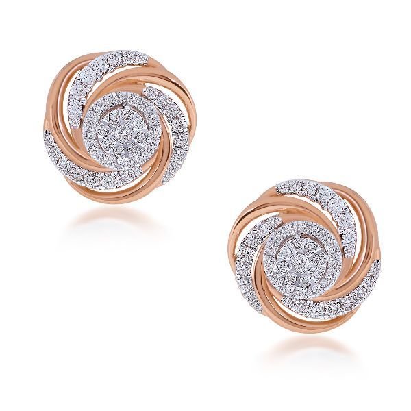 E-03170-D Cluster Diamond Earrings