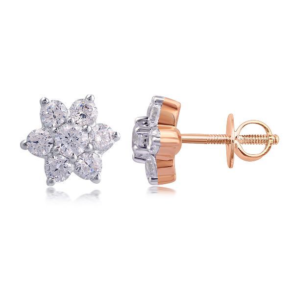 E-M00410 Stud Diamond Earrings