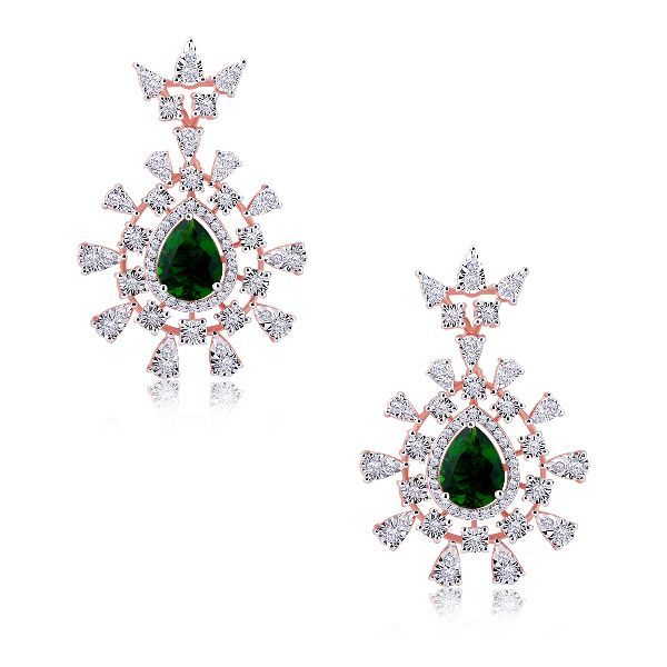 E-M00465 Dangling Diamond Earrings