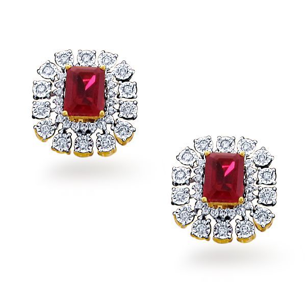 E-M00713 Stud Diamond Earrings