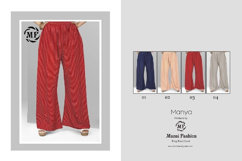 Mansi Fashion Plazzo vol 2 Rayon Plazzo Catalog