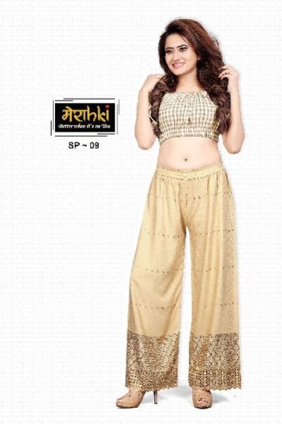 Merahki Schiffli Rayon Plazzo Rayon Plazzo Catalog