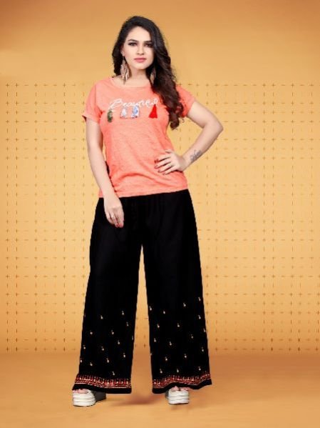 Poorvi Designer Plazzo Rayon Plazzo Catalog