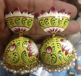 Preetos Green Jhumka SK0041