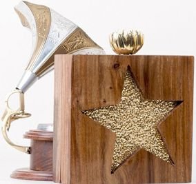 Star Wooden Clutch SK0061