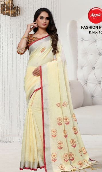 APPLE Fashion Fever Linen Sarees Catalog