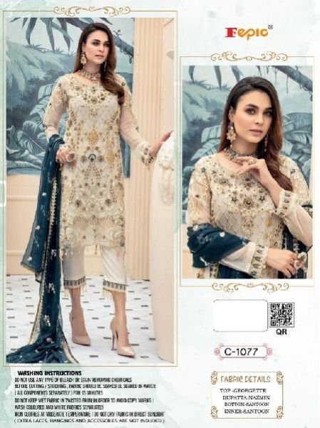 FEPIC FEPIC C 1077 SINGLE Georgette Salwar Kameez Single