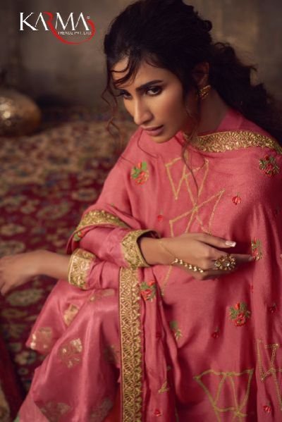 KARMA TRENDZ karma series 747 754 viscose Salwar Kameez Catalog