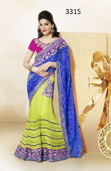 Mahotsav D No 3315 jacquard and net Sarees Single