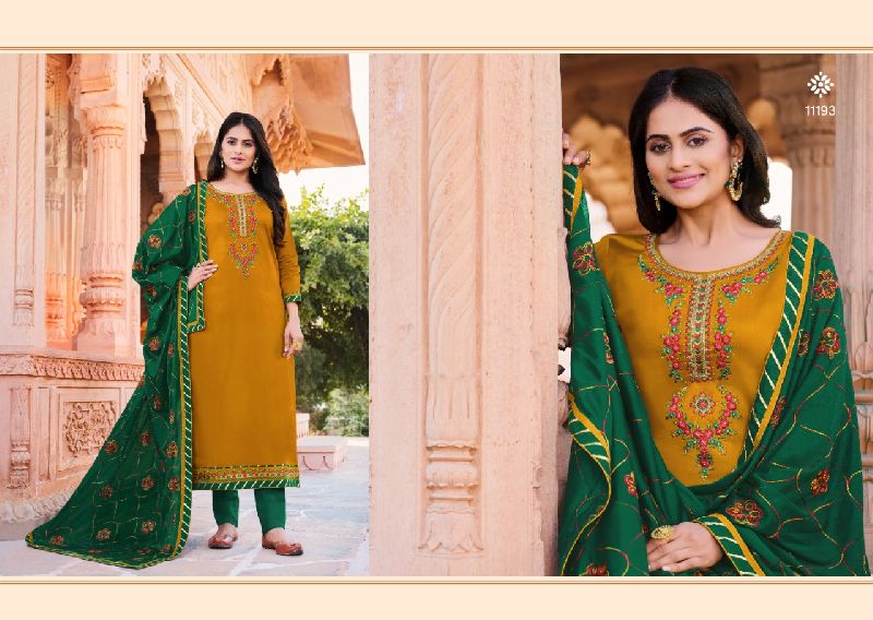 Panch Ratna avanti cotton satin Salwar Kameez Catalog