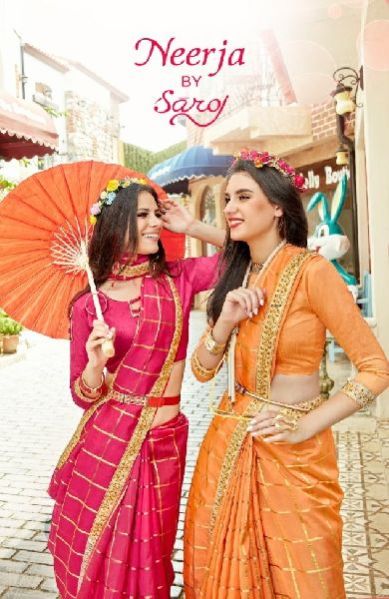 Saroj Neerja Organza Sarees Catalog
