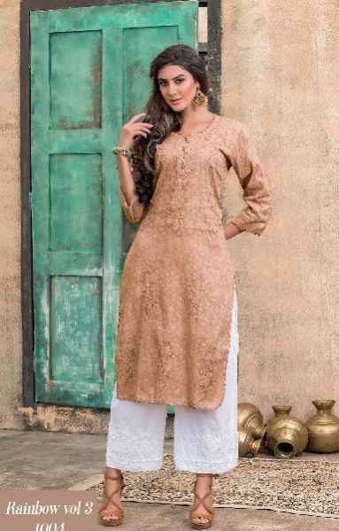 TZU Rainbow vol 3 with plazzo Kurti Catalog