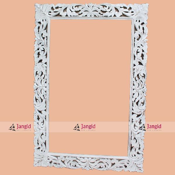 Bedroom Wooden Mirror Frame Design