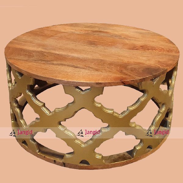 Designer Indian Wooden Carved Coffee Table Design