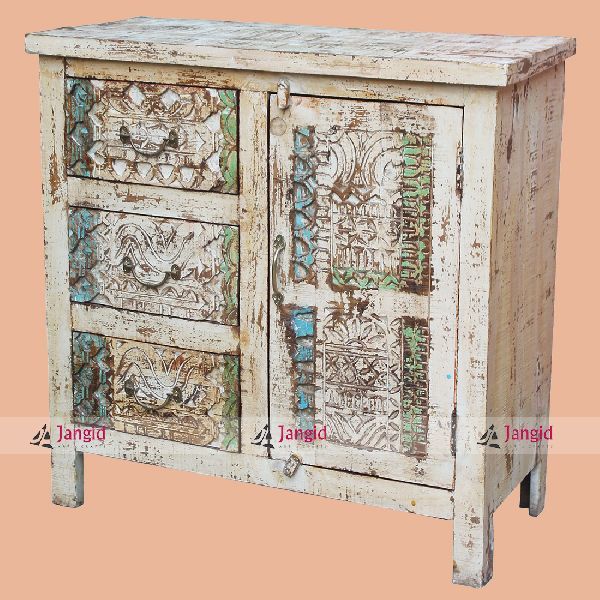 Indian Wooden High End Carved Sideboard