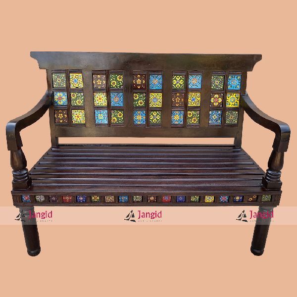Living Room Tile Fitted Double Seater Bench