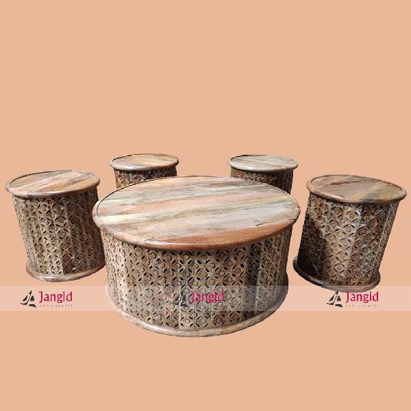 Mango Wooden Coffee Table Set