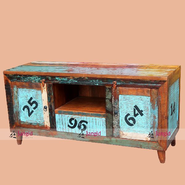 Solid Wooden Living Room TV Cabinet