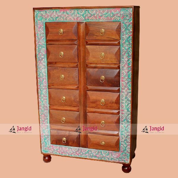 Wooden Carved Drawer Chest