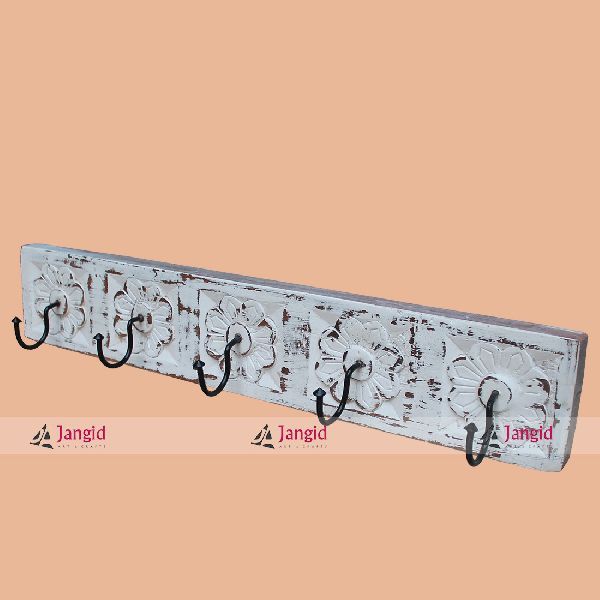 Wooden Carved Hanger Perchero