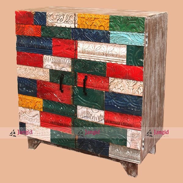 Wooden Carved Solid Wood Sideboard India