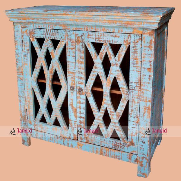 Wooden Glass Door Sideboard