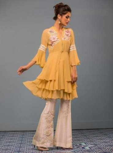 Fancy 04 Fancy Kurti Palazzo Set