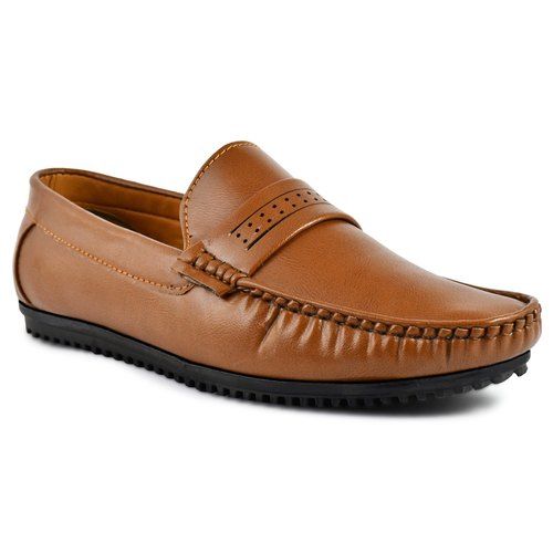 1407 Mens Tan Slip On Shoes