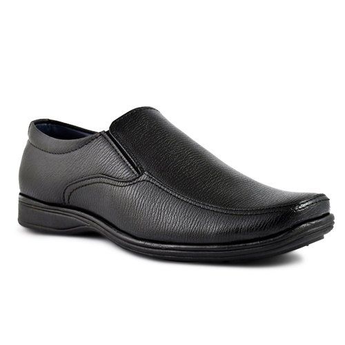 1704 Mens Black Formal Slip On Shoes