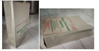 After Creasing Paper Bag