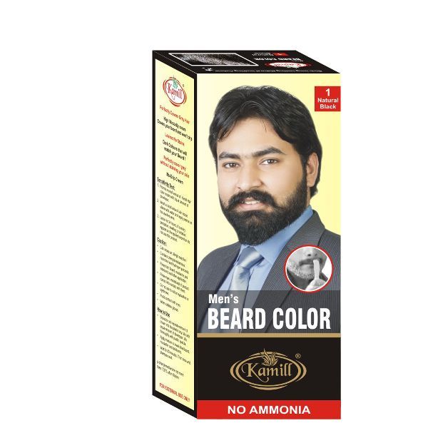 Mens Black Beard Color
