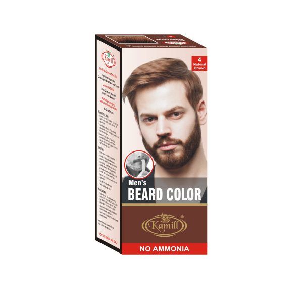 Mens Natural Brown Beard Color