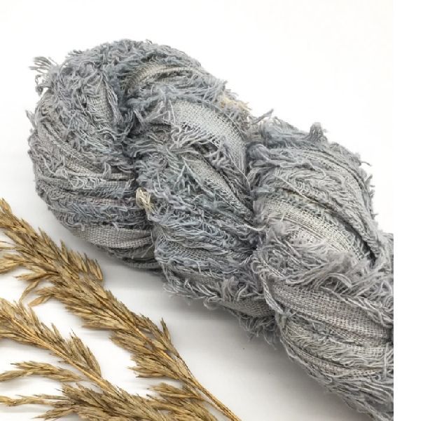Grey Cotton Frizz Ribbon