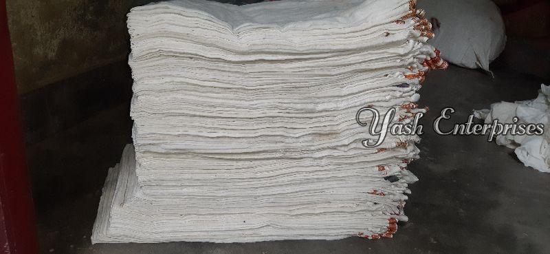 White Old Cotton Dhoti 01