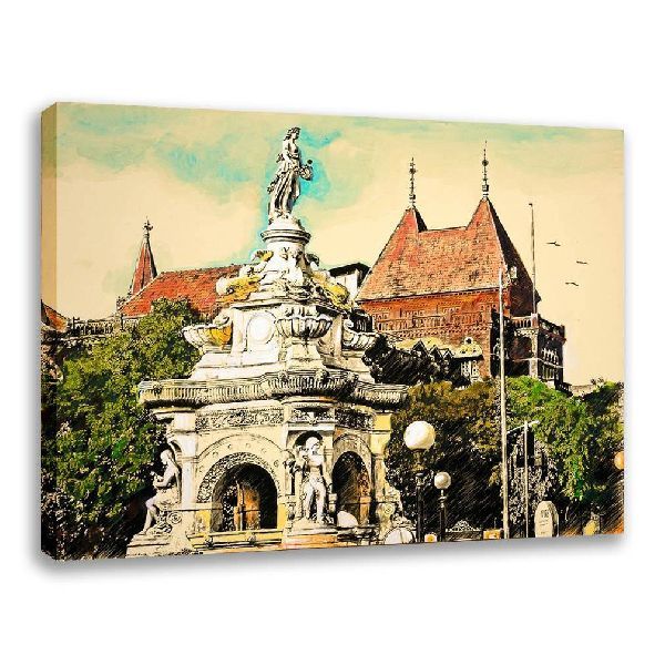 Flora Fountain- Canvas Art | Monuments Painting