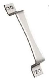 D Cut Stainless Steel & Iron Cabinet Handle