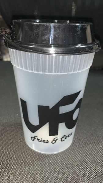 Reusable Glass with Blak Cap