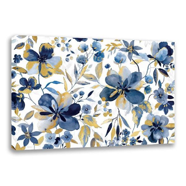 Golden Indigo | Flower Painting | Floral Art