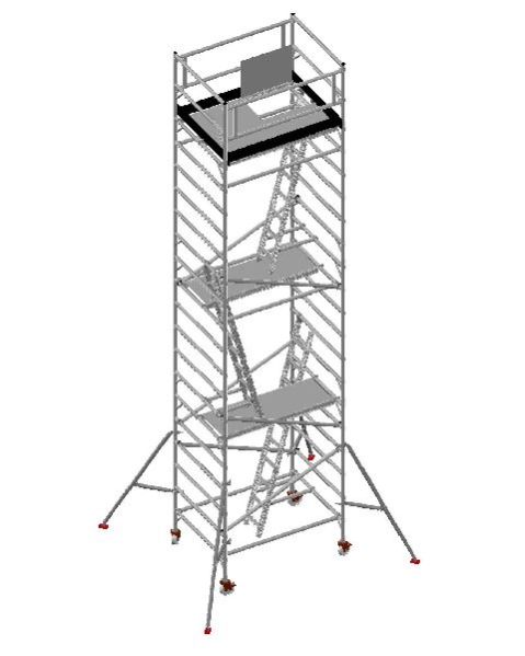 Double Width Stand Alone Modular Access Tower with Ladders (DW)