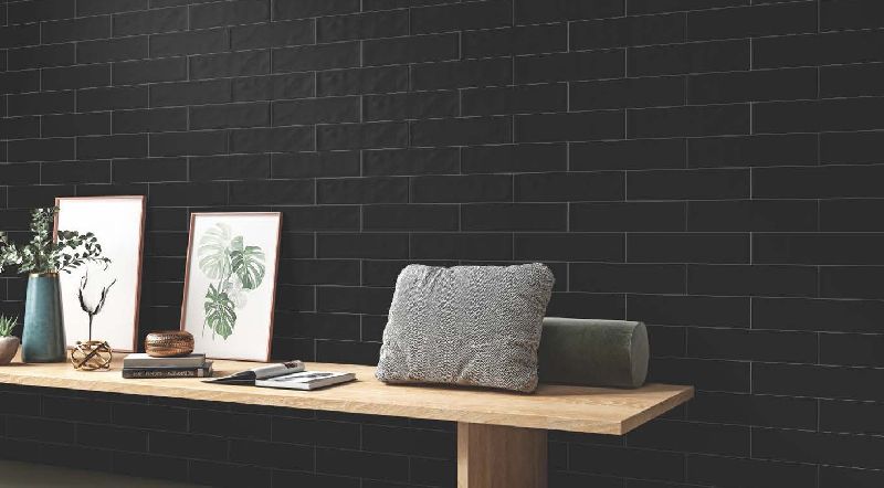 Black Subway Mosaic Tiles