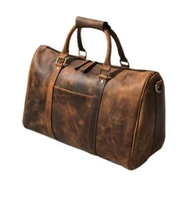 18 Inch Crazy Leather Duffle Bag