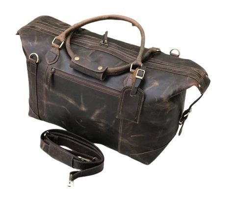 20 Inch Handmade Leather Duffle Bag