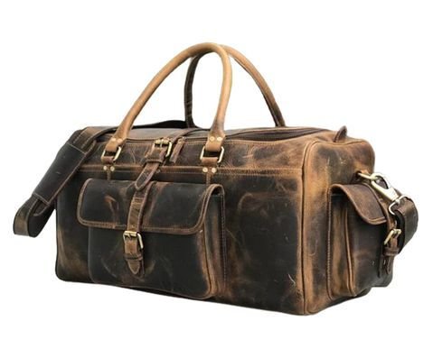 24 Inch Buffalo Leather Duffle Bag