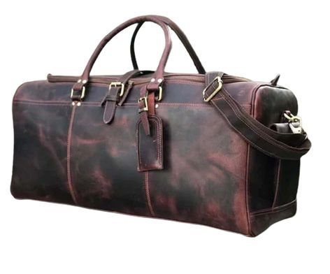 24 Inch Holdall Leather Duffle Bag