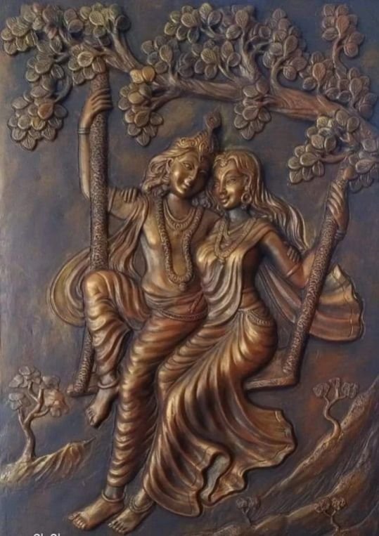 Radha Krisna Jhula Wall Decor