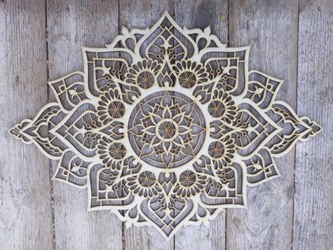 White Mandala Wall Art