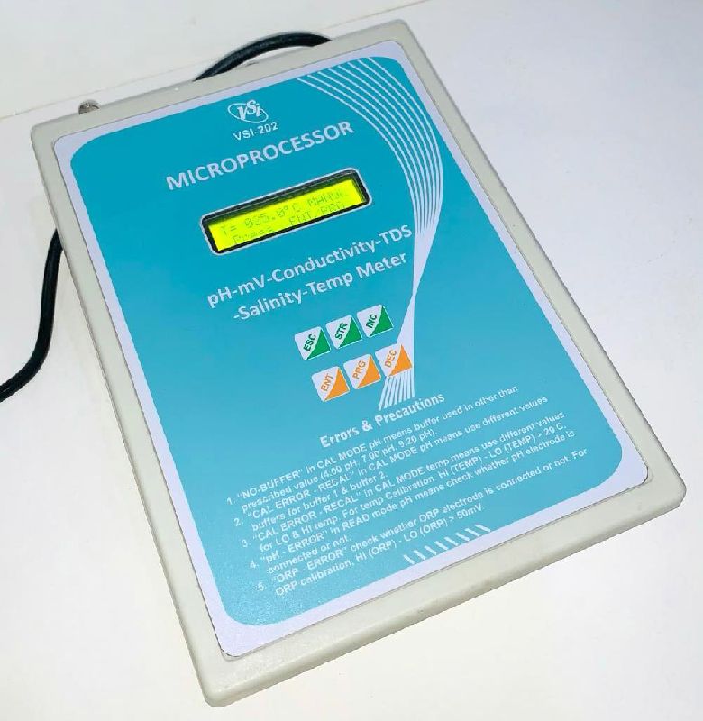 Digital Conductivity Meter VSI-202 Microprocessor pH-Cond-TDS-Salt Meter