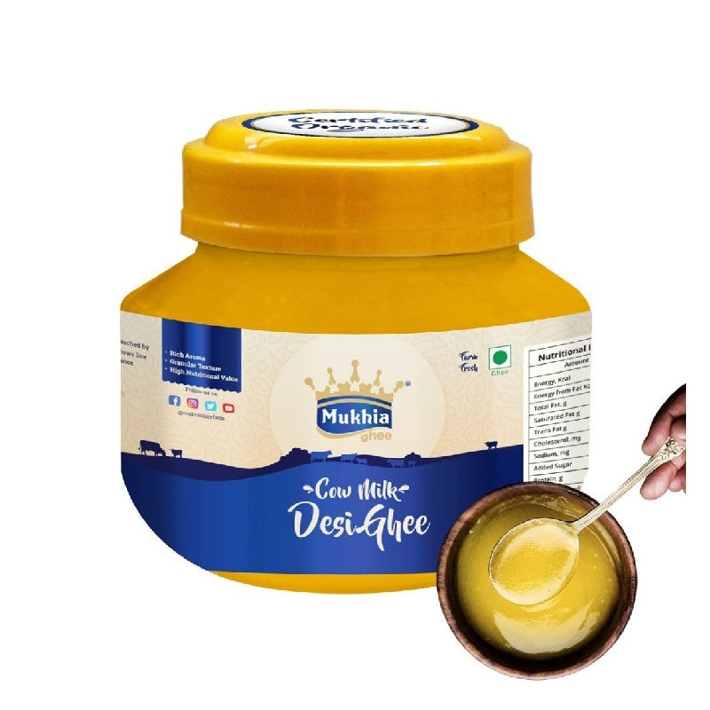 500 ml Mukhia Organic A2 Cow Ghee