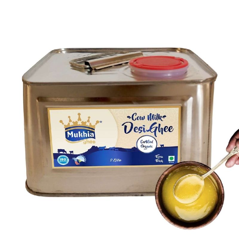 2 Ltr Mukhia Organic A2 Cow Ghee